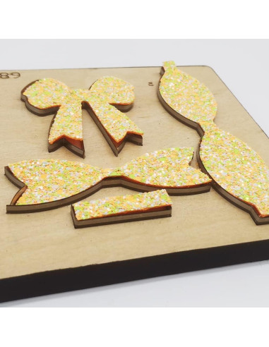 Plantilla de Corte de Lazo Okjew 15.24 cm Madera y Acero