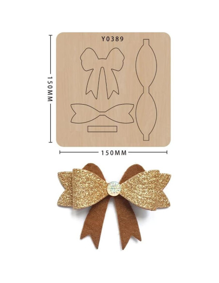 Plantilla de Corte de Lazo Okjew 15.24 cm Madera y Acero