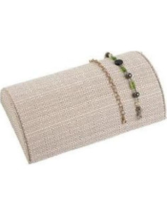 Juego de 4 Expositores de Joyería de Lino SS - Collares, Anillos, Pulseras 2