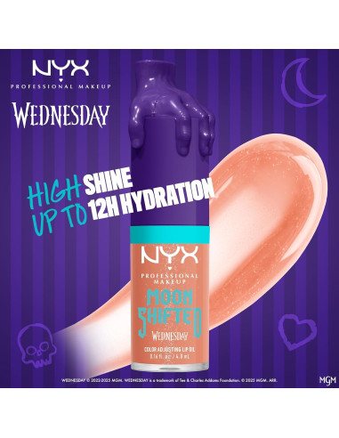 Aceite Labial Color Cambiante NYX Miércoles 9.19cm - Hidratante