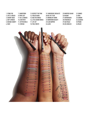 Lápiz Labial Mate Suede NYX - Aria (Violeta) 3.7g Vegano