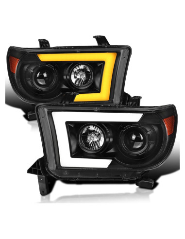 Faros Proyector Negro Spec-D Tuning para Toyota Tundra/Sequoia