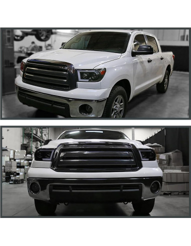 Faros Proyector Negro Spec-D Tuning para Toyota Tundra/Sequoia