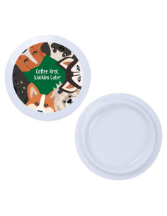 2 Piezas Tapa Cerámica Blanca 11oz para Tazas - PRINT SUPREMACY