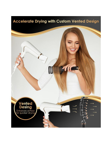 Cepillo Curvo Desenredante SHINLEA para Cabello Rizado 85g