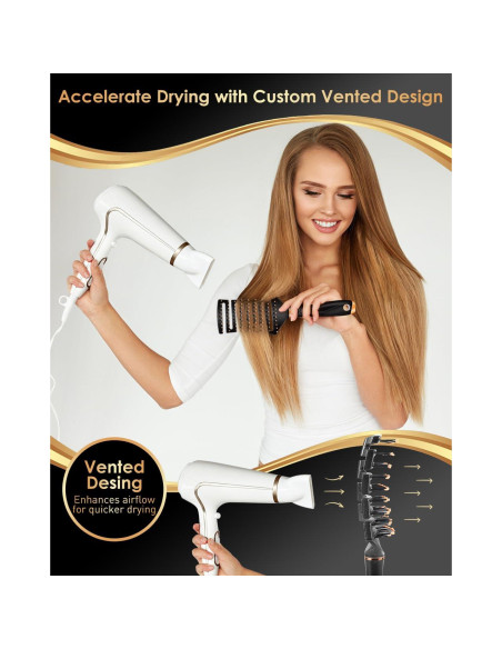 Cepillo Curvo Desenredante SHINLEA para Cabello Rizado 85g