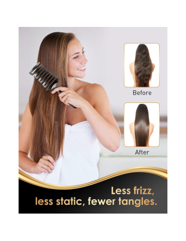 Cepillo Curvo Desenredante SHINLEA para Cabello Rizado 85g