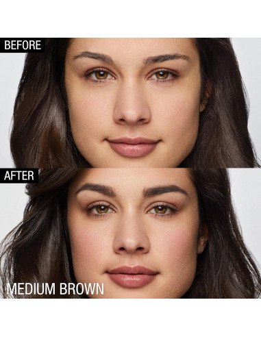 Lápiz y Polvo Rellenador de Cejas Maybelline 2-en-1 Marrón Medio 0.6g