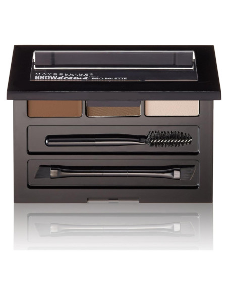 Paleta de Cejas Maybelline Pro Brow Drama Marrón Oscuro 2.83 g