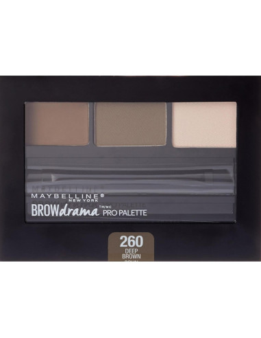 Paleta de Cejas Maybelline Pro Brow Drama Marrón Oscuro 2.83 g