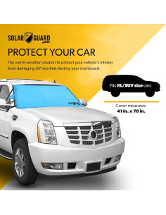 Cortina Solar para Parabrisas FrostGuard XL Azul Piscina 2