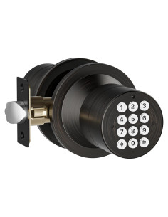 Cerradura Digital Sin Llave HIDALIFE HL-99 Bronce Aceitado