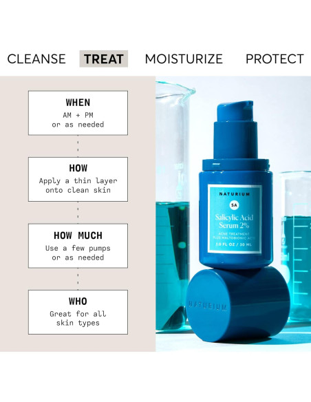 Suero de Ácido Salicílico Naturium 2% 28.35 g - Tratamiento Imperfecciones