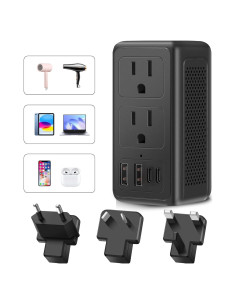 Convertidor de Voltaje 2000W IPLUSO 220V a 110V con USB