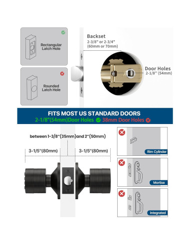 Cerradura Digital Sin Llave HIDALIFE HL-99 Bronce Aceitado