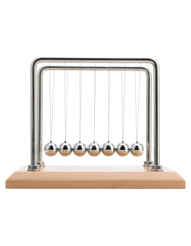 Péndulo de Newton CERROPI con 7 Bolas - Base de Haya