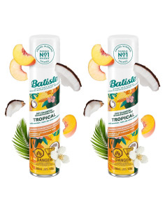 Champú Seco Batiste Tropical 190g - Paquete de 2