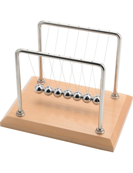 Péndulo de Newton CERROPI con 7 Bolas - Base de Haya