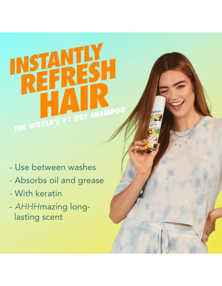 Champú Seco Batiste Tropical 190g - Paquete de 2