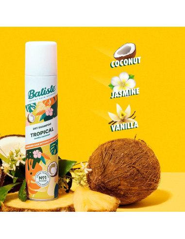 Champú Seco Batiste Tropical 190g - Paquete de 2