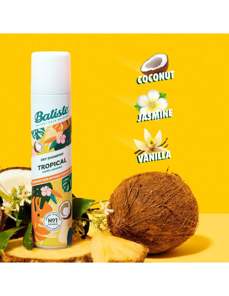 Champú Seco Batiste Tropical 190g - Paquete de 2