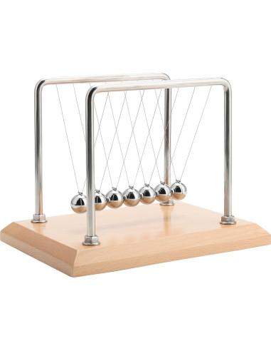Péndulo de Newton CERROPI con 7 Bolas - Base de Haya