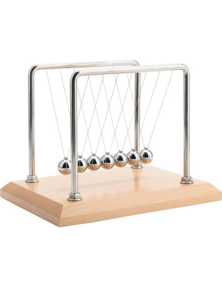 Péndulo de Newton CERROPI con 7 Bolas - Base de Haya