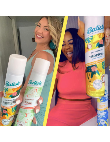 Champú Seco Batiste Tropical 190g - Paquete de 2