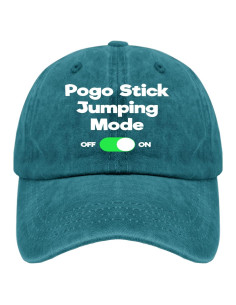 Sombrero Unisex Ajustable de Algodón Azul Cian para Verano