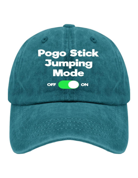 Sombrero Unisex Ajustable de Algodón Azul Cian para Verano