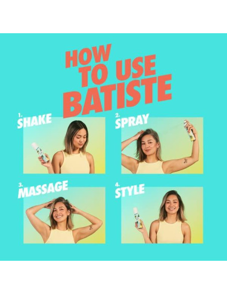 Champú Seco Batiste Bare 162.56 g - Paquete de 2