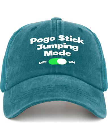 Sombrero Unisex Ajustable de Algodón Azul Cian para Verano