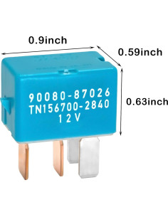 Relé AC 12VDC 4PIN Casalytics - Paquete de 2 para Toyota 2