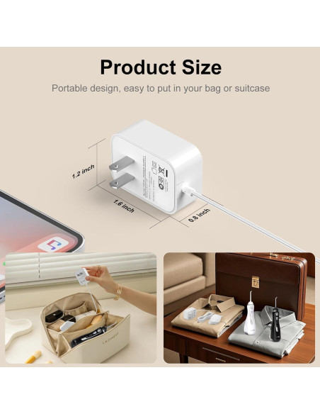 Cargador Magnético Waterpik WP-560 WP-562 WP-563 Negro 1.8m