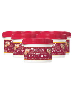 Crema de Cobre Wright 226.8g - Limpia y Brilla Sin Olor (6 Unidades)