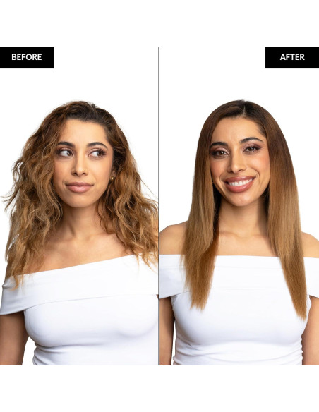 Plancha de Pelo FoxyBae Titanio 1" - Sin Frizz, Doble Voltaje