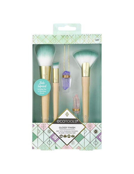 Set de Brochas de Maquillaje Ecotools 5 Piezas con Horquillas