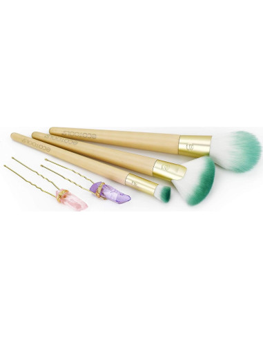 Set de Brochas de Maquillaje Ecotools 5 Piezas con Horquillas