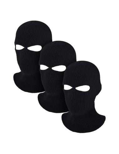 Pack 3 Máscaras de Esquí Tejidas Blulu 2 Agujeros - Invierno