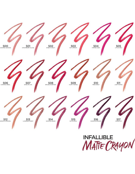 Lápiz Labial Mate Infallible L'Oréal Paris 1.1g Sabor de Vida