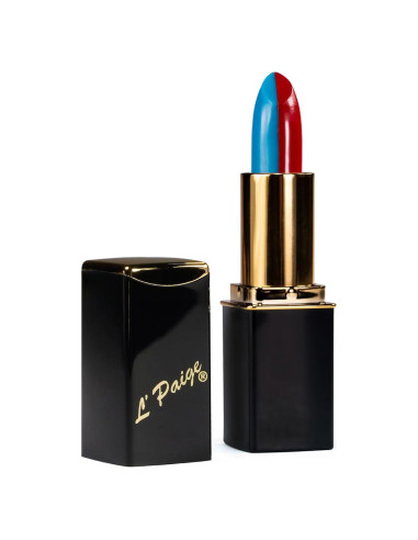 Labial Dividido L'Paige L17 - Rojo Cardenal/Azul, Aloe Vera