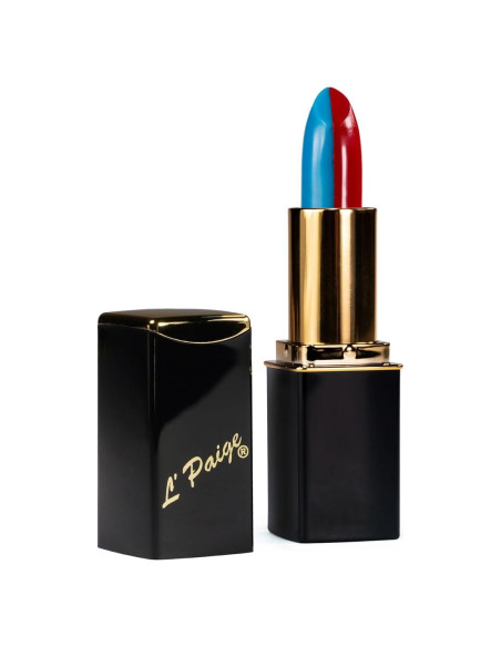 Labial Dividido L'Paige L17 - Rojo Cardenal/Azul, Aloe Vera