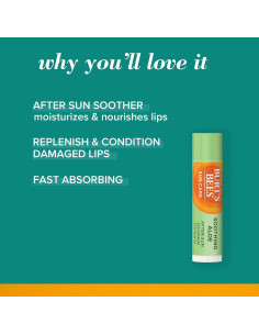 Bálsamo Labial Burt's Bees Cuidado Solar Aloe Vera 7g 2