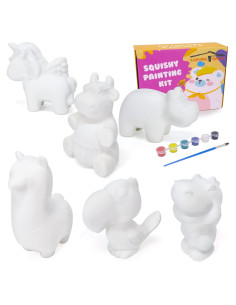 Kit de Pintura LovesTown Squishies Animales 6 Piezas DIY