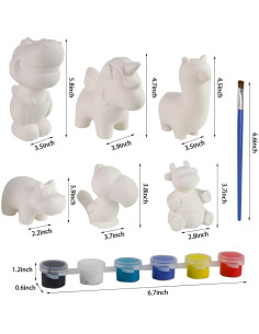 Kit de Pintura LovesTown Squishies Animales 6 Piezas DIY 2