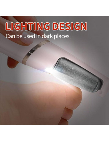 Removedor de Callos Eléctrico Exovan Rosa, 2 Velocidades Ajustables