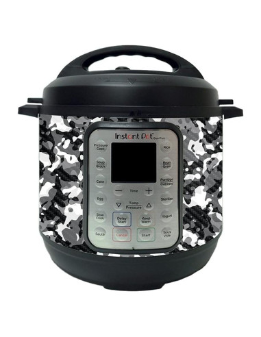 Piel de Fibra de Carbono MightySkins para Instant Pot 6QT - Camuflaje Negro