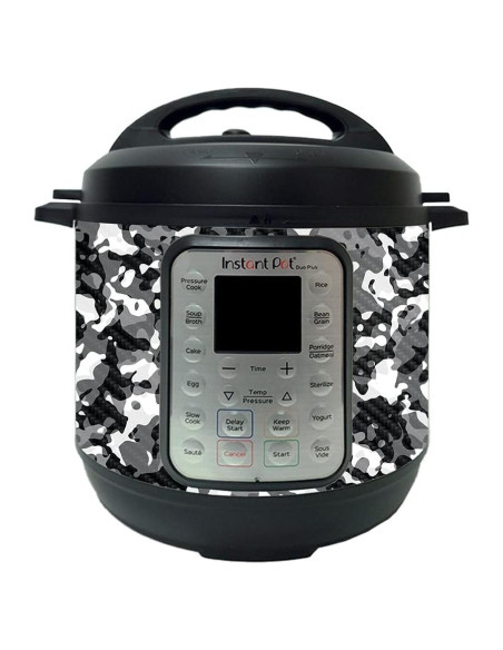 Piel de Fibra de Carbono MightySkins para Instant Pot 6QT - Camuflaje Negro