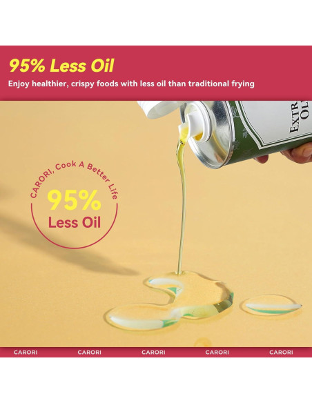Freidora de Aire 14 en 1 Carori KZD55-200E-A 6Qt Acero Inoxidable