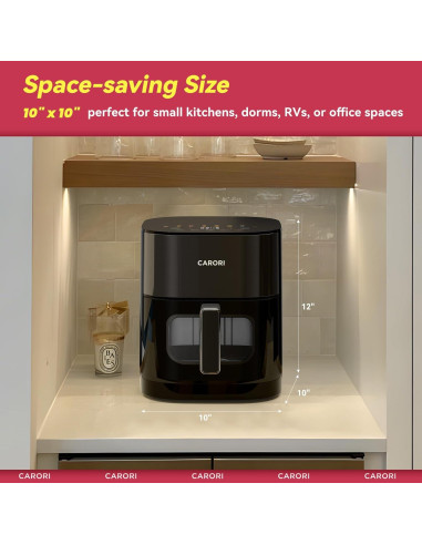 Freidora de Aire 14 en 1 Carori KZD55-200E-A 6Qt Acero Inoxidable